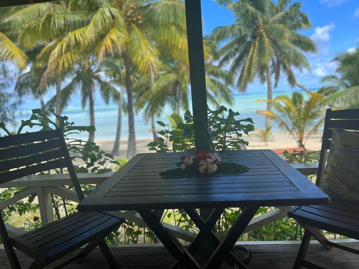 Paparei Beachfront Bungalows, Aitutaki Arutanga Eksteriør bilde
